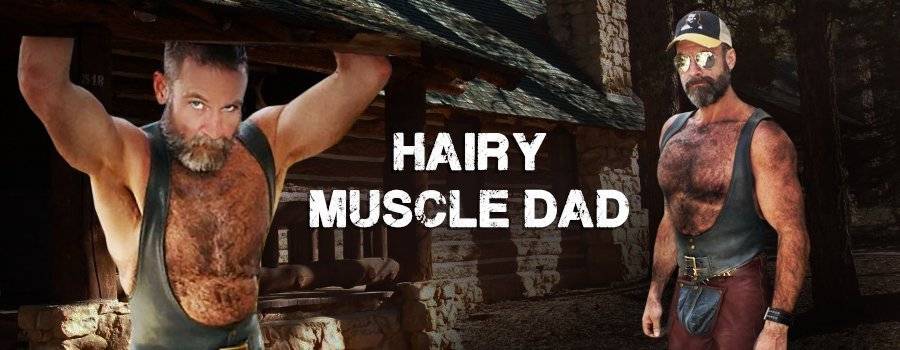 Hairy Muscle Dad 8X6